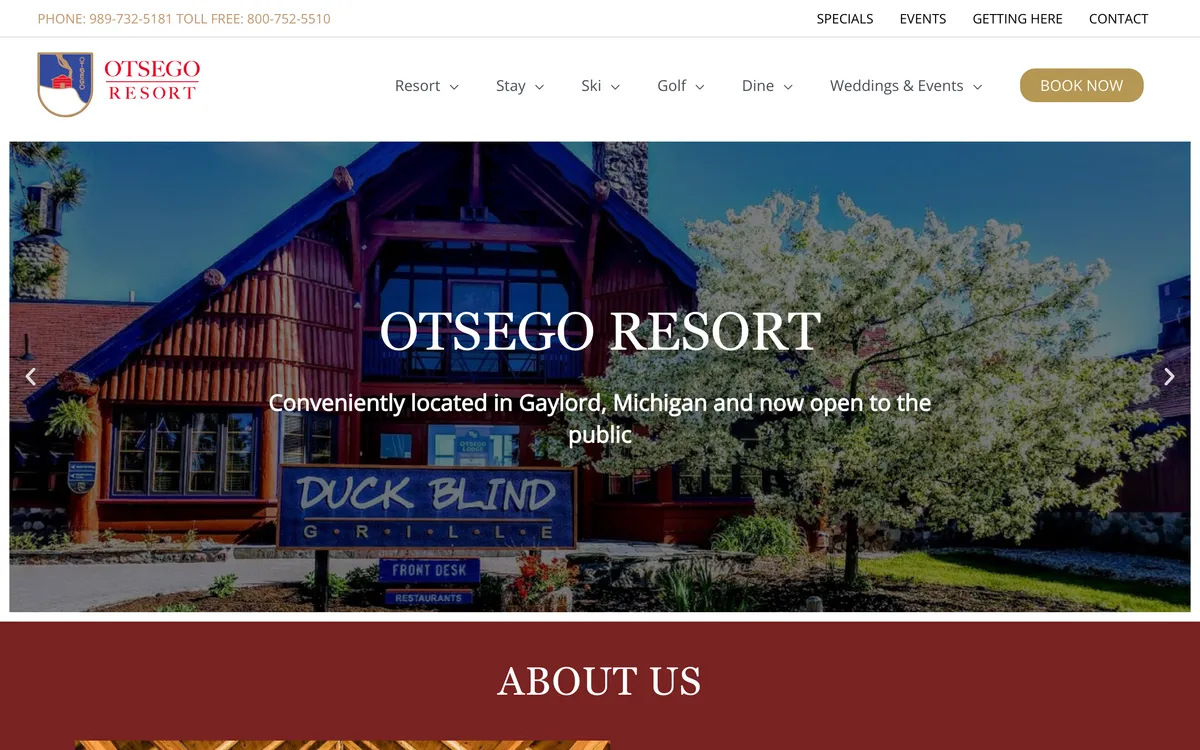 Otsego Resort previous website