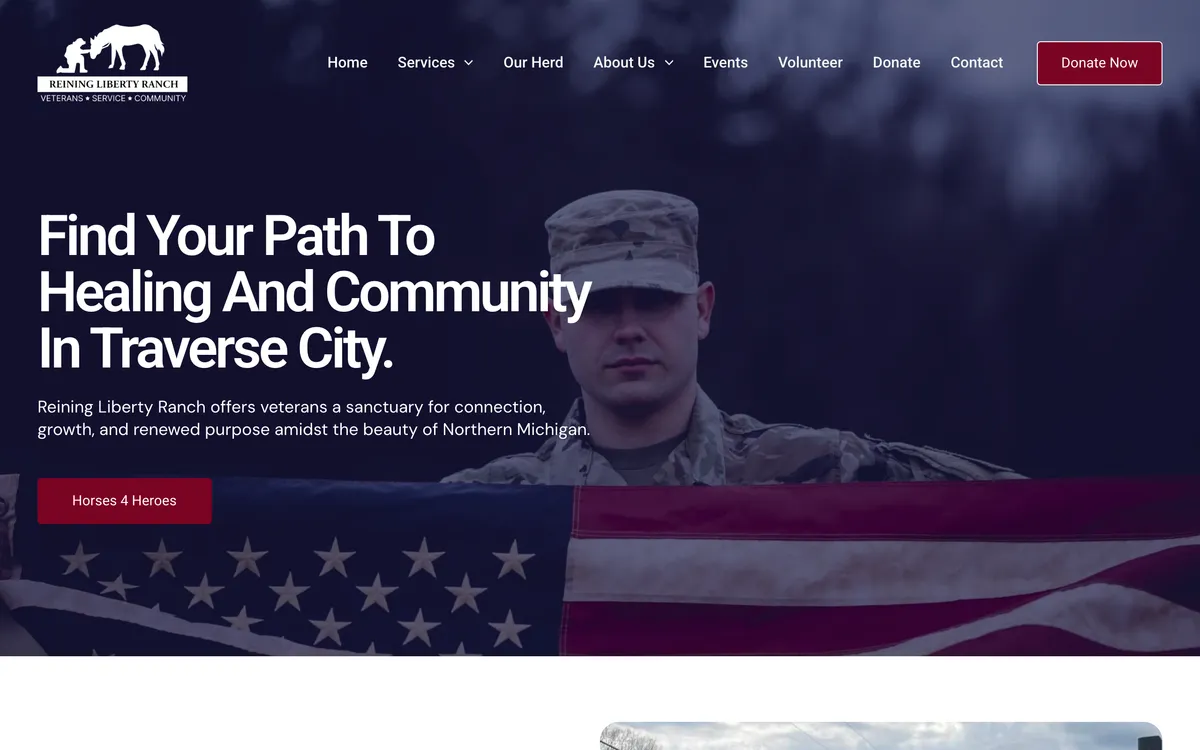 Reining Liberty Ranch website by DockSyde